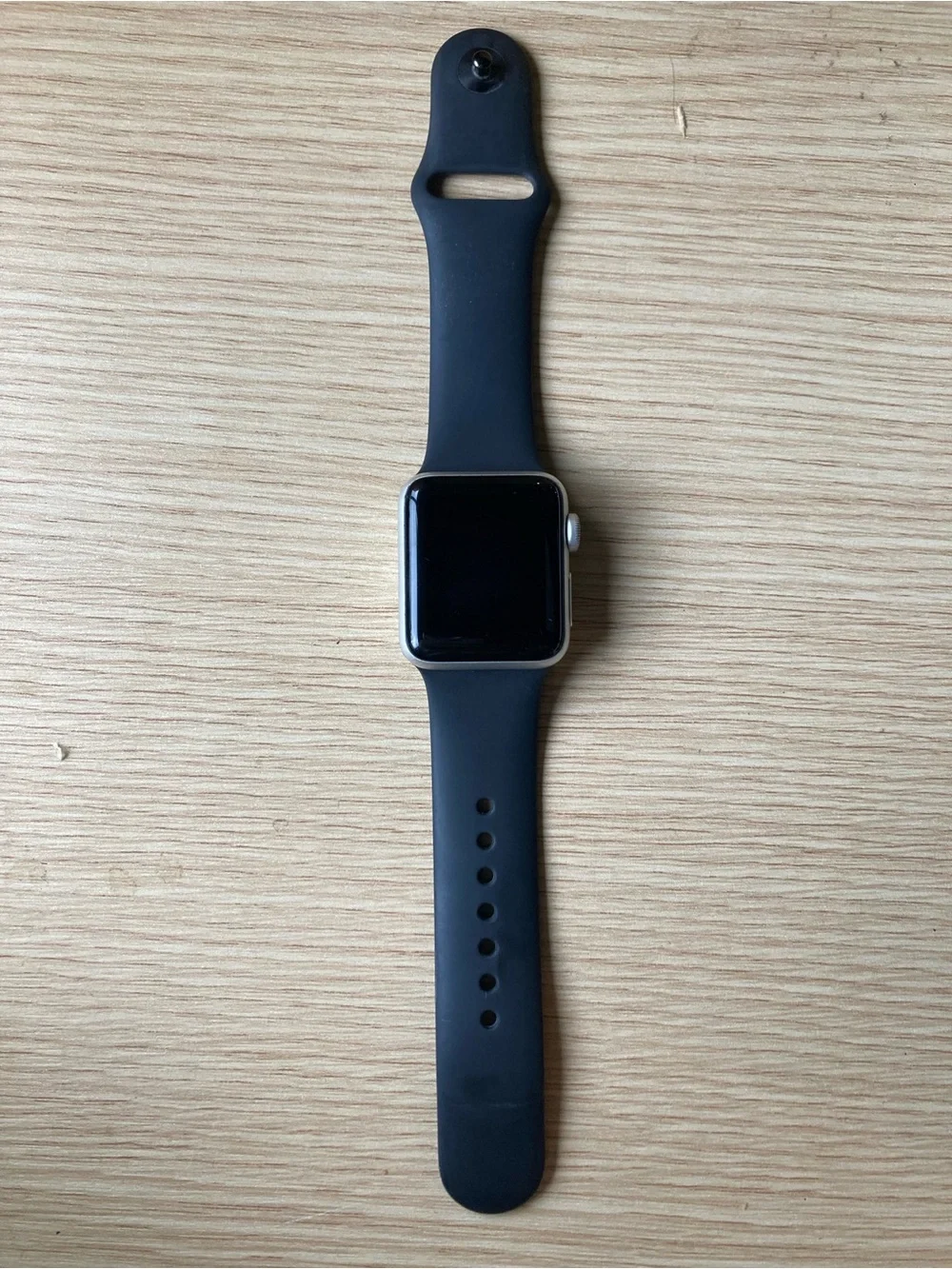 Apple Smartwatch Silver Case with Black Sport Band